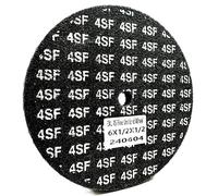 Pro-Graad EXL Unitized Wheel, Silicon Carbide, 6" Diameter x 1/2" Wide x 1/2" Arbor, 4S Fine | 15849 | (Pack of 1)