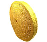 Pro-Graad Extra Thick Buffing Polishing Wheel 10 inch Yellow Treated Cotton Medium, 70 Ply - 1” Thick with 3/4 inch Arbor Hole for Bench Motor - Ideal for Middle Step Buffing - Pack of 1