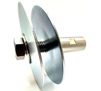 Pro-Graad Stainless Steel 5/8”-11 Angle Grinder Buff Extender Kit, Airway Buffing Polishing Wheel 3-1/4” Extension Shaft, Threaded Arbor Extension Adapter with 4” Steel Airway Safety Flanges