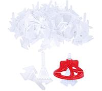 Pro-Grade 1/32" Professional Tile Leveling System Kit 700 Base+100 caps for Floor & Precision Gap Control |Effortless DIY Install(700 Base+100 caps, 1mm)