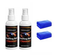 Pro-Grade Bowling Ball Cleaner, Bowling Ball Cleaners Polishers Spray, Portable Lane Oil & Scuff Remover, Microfiber Polish Kit for All Coverstocks, Restores Tack & Grip,3.4 Fl Oz (2PCS)