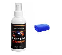 Pro-Grade Bowling Ball Cleaner, Bowling Ball Cleaners Polishers Spray, Portable Lane Oil & Scuff Remover, Microfiber Polish Kit for All Coverstocks, Restores Tack & Grip,3.4 Fl Oz (1PCS)
