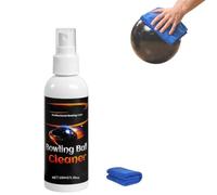 Pro-Grade Bowling Ball Cleaner - Instantly removes Lane Oil.Portable Bowling Ball Ceaning Spray, Includes Premium Towel. Keeps Your Ball Performing Like new (3)