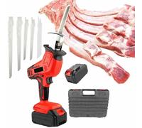 Pro-Grade Cordless Electric Meat Saw & Bone Cutter - Rechargeable Butcher Tool ; Convenient for Beef/Pork/Fish | Kitchen & BBQ Essential