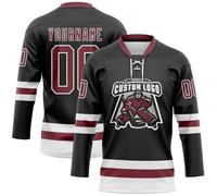 Pro-Grade Hockey Practice Jersey - Custom Ice Hockey Shirt with Name & Number | Lightweight Breathable 100% Polyester for Men/Women/Youth Teams | Adult & Kids Sizes