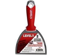 Pro Grade Level 5 5-Inch Soft-Grip Stainless Steel Drywall Putty Knife