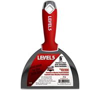 Pro Grade Level 5 6-Inch Soft-Grip Stainless Steel Drywall Putty Knife