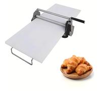 Pro-Grade Manual Pastry Sheeter, 0.5-25mm Adjustable Thickness, 10 Quick-Shift Levels, Folding Stainless Steel Design for Small Kitchens & Home Bakeries(B)