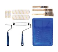 Pro Grade Paint Roller Cover Set,Wall Painting Roller Naps for Professional or Home Owners with All Paints and Stains. Paint Roller Covers are for House or Commercial Use. (10 Piece Set)