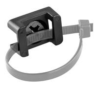 Pro-Grade, Slim, 1x .6 Cable Tie Mounts With Screws 100 Pack. High Strength, Black Zip Tie Bases For Wire Management. Permanently Anchor To Wall, Desk or Baseboard. Run Cords at Your Home or Office