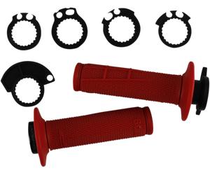 Pro Grip 709 Lock On Motocross MX Bike Grips With 6 Cams Red