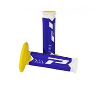 Pro Grip 788 Motocross MX Bike Grips White Blue Yellow