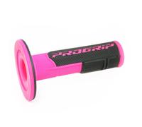 Pro Grip 801 Motocross MX Bike Grips Fluorescent Black Pink