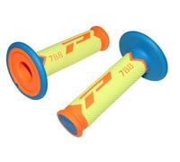 Pro Grip Triple Density Offroad 788 Closed End Grips Orange/Yellow/Light Blue