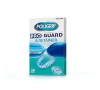 Poligrip Pro Guard Antibacterial Daily Dental Cleaner and Retainer 30 Tablets, 3 Pack