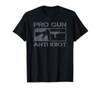 Pro Gun Anti Idiot - AR15 Rifle 2nd Amendment Gun Rights T-Shirt