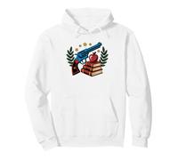 Pro Gun Teacher Star Badge Crossed Pistols Educator Armed Pullover Hoodie