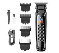 Pro Hair Clipper, Engraved Hair Trimmer LCD Digital Display Men's Special Hair Salon Electric Pusher 1400mAh Hair Clipper