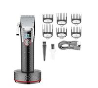 Pro Hair Clipper, Hair Trimmer Rechargeable Clipper Professional Hair Cutting Machine Portable Barber Electric Trimmer for Men(B)