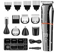 Pro Hair Clipper, Professional 6 in 1 Hair Clippers for Men Beard Trimmer Razor Shaver Nose Trimmer Hair Trimmer Grooming Kit Washable