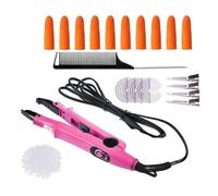Pro Hair Extensions Tool Fusion Heat Iron Connector Variable Constant Extension Keratin Bonding Tools Efficient Time Saving(Pink 100g baijiao)