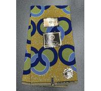 Pro Holland Wax Guaranteed Real Wax Block Prints, 100% Cotton African Print Fabric, 6 Yards