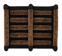 Pro Home Door Mat 35x30cm - Non-Slip Boot Scraper Door Mats Outdoor with Stiff Coir Bristles - Durable Outdoor Mat for Dirt and Wet Entryways - Perfect for Garden, Patio or Back Door (Pack of 1)