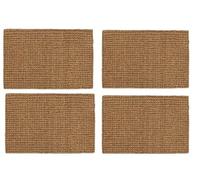 Pro Home Door Mat 40x60cm - Boucle Design Coir Door Mats with Anti-Slip Back - Durable Door Mats Outdoor for Mud and Wet Shoes in Garden, Entryway or Porch (Pack of 4)