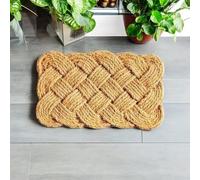 Pro Home Door Mat 40x60cm - Knotted Coir Door Mats with Handwoven Coconut Fibers - Heavy Duty Door Mats Outdoor with Anti-Slip Base for Patios, Gardens and Wet Weather Use (Pack of 1)