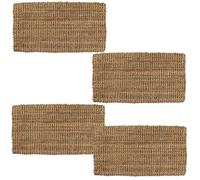 Pro Home Door Mat 40x70cm - Jute Coir Door Mats with Non-Slip Rubber Backing - Eco-Friendly Door Mats Outdoor for Muddy Shoes and Dirt in Patios, Gardens and Busy Entryways (Pack of 4)