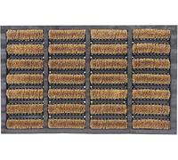 Pro Home Door Mat 45x75cm - Non-Slip Coir Door Mats Outdoor with Durable Rubber Backing - Super Absorbent, Machine Washable Outdoor Mat for Rain, Mud & Dirt - Ideal for Home, Porch, Patio (Pack of 1)