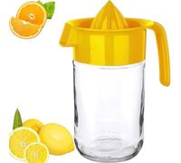 Pro Home Manual Juicer Lemon Squeezers 660ml Orange Citrus Lemon Lime Fruit Press Squeezer With Glass Jug Hand Press Juice Squeezer (Yellow, 660ml)