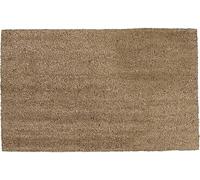 Pro Home Plain Coir Mat 100% Natural Coir Door Mat Non Slip Washable Light Weight Super Absorbent Doormat Dirt Scraper Heavy Duty Door Matts Indoor Outdoor Entrance Mats (40x68cm_1 Pack)