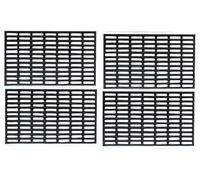 Pro Home Rubber Door Mat 36x61cm - Weatherproof Door Mats Outdoor with Anti-Slip Base and Raised Dirt Scraper Surface - Long-Lasting Outdoor Mat for Home, Entry, Garage or Porch (Pack of 4)