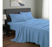 Pro Home Super King Flat Sheet Thermal Flannelette 200 Thread Count,100% Brushed Cotton, Premium Hotel Quality Ultra Soft Luxury Bedding Sheet Wrinkle, Stain & Fade Resistant Top Sheet