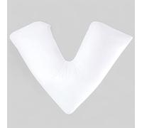 Pro Home V Pillow Case - Soft V Shaped Pillow case For Adults | Triangular V Shape Pilow Case For Neck, Back & Side Sleepers | V Cushion Cover For Adults (White, Only Pillowcase)
