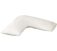 Pro Home V Pillow Case - Soft V Shaped Pillow Case For Adults | Triangular V Shape Pilow Case For Neck, Back & Side Sleepers | V Cushion Cover For Adults (Cream, V Pillow With Pillowcase)