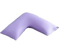 Pro Home V Pillow Case - Soft V Shaped Pillowcase For Adults | Triangular V Shape Pilow Case For Neck, Back & Side Sleepers | V Cushion Cover For Adults (Liliac, Only Pillowcase)