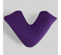 Pro Home V Pillow With Pillowcase Premium V Shaped Pillows For Adults, V Neck Pillow Back & Neck Support Orthopedic Pregnancy/Nursing Triangle Pillows Washable Cover(Purple V Pillow With Pillowcase)