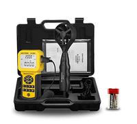 Pro HVAC Anemometer, Handheld CFM Meter Connect to PC with Backlight Max/Avg/Min Functions for Measuring Wind Speed Air Velocity, Temperature Air Flow Meter CFM Meter-AP-856A