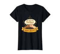 Pro-Immigrant Shirt-Immigrants We Get The Job Done Value Graphic T-Shirt, Women, Black, XL