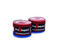 Pro Impact 180 Inch Mexican Style Boxing Hand Wraps - Stretchable Wrist & Knuckle Support for MMA, Muay Thai, Kickboxing, Heavy Bag & Combat Training - Men & Women