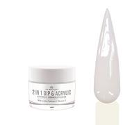 Pro Impressions - 2 In 1 Dip & Acrylic Powder - No.2 White - 30g (Coloured Acrylic, Extensions, Overlay)