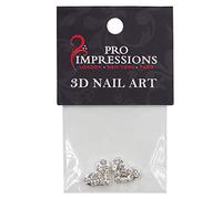 Pro Impressions 3D Nail Art Hearts 2-Piece, No.6
