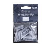 Pro Impressions Advance Competition Clear Smile 50 Nail Tips, Size 9