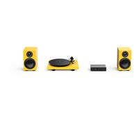 Pro-Ject Colourful Audio System 2 with Debut EVO 2 Turntable MaiA S3 Amplifier and Speaker Box 5 S2 Speakers - Satin Golden Yellow