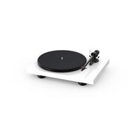 Pro-Ject Debut Carbon EVO, Audiophile turntable with Carbon Fiber tonearm, Electronic Speed Selection and pre-mounted Ortofon 2M Red phono cartridge (High Gloss White)