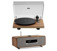 Pro-Ject Debut EVO 2 Turntable and Ruark R3s Music System HiFi Package - Walnut