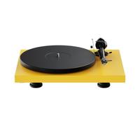 Pro-Ject Debut EVO 2, turntable with carbon tonearm, Satin Golden Yellow | TPE-damped aluminium platter, CNC-milled bearing block, adaptive anti-skating, Pick it MM EVO