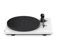 Pro-Ject E1 BT, Plug & Play Entry Level Record Player with switchable phono stage and BT5.0 wireless transmission, 33/45 electronic speed switch (White)